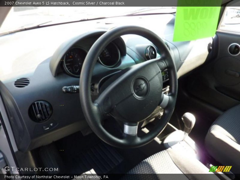 Cosmic Silver / Charcoal Black 2007 Chevrolet Aveo 5 LS Hatchback