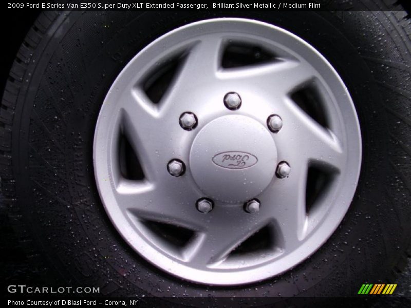 Brilliant Silver Metallic / Medium Flint 2009 Ford E Series Van E350 Super Duty XLT Extended Passenger