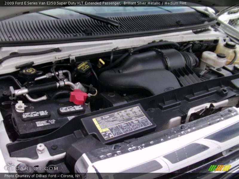 Brilliant Silver Metallic / Medium Flint 2009 Ford E Series Van E350 Super Duty XLT Extended Passenger