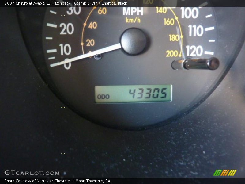 Cosmic Silver / Charcoal Black 2007 Chevrolet Aveo 5 LS Hatchback