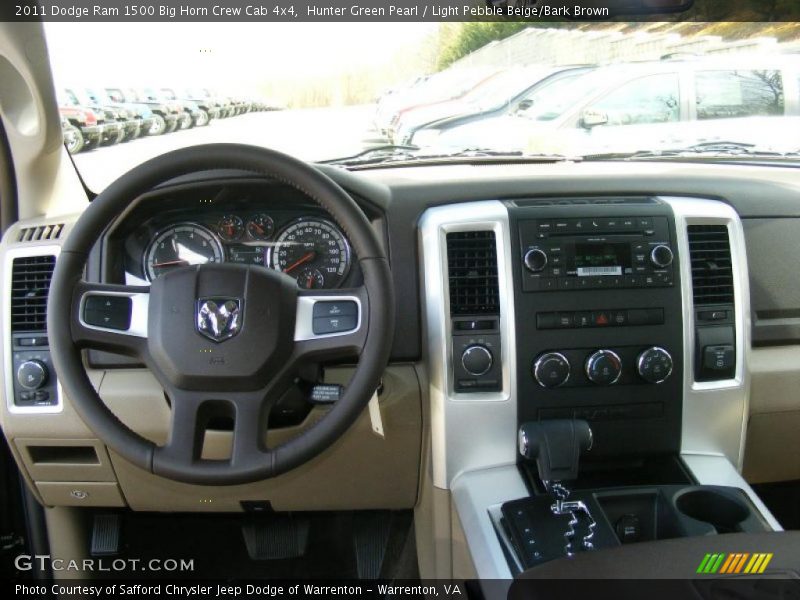 Hunter Green Pearl / Light Pebble Beige/Bark Brown 2011 Dodge Ram 1500 Big Horn Crew Cab 4x4
