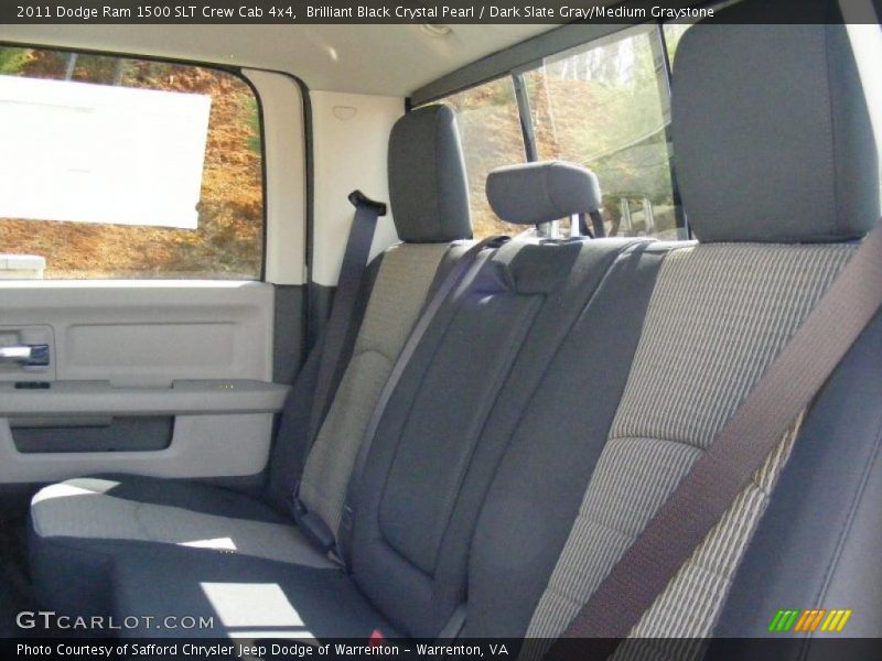 Brilliant Black Crystal Pearl / Dark Slate Gray/Medium Graystone 2011 Dodge Ram 1500 SLT Crew Cab 4x4