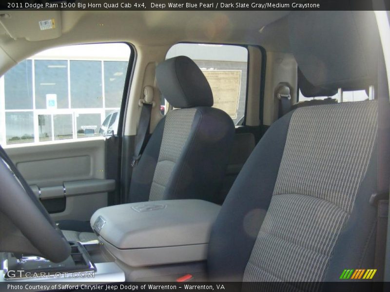 Deep Water Blue Pearl / Dark Slate Gray/Medium Graystone 2011 Dodge Ram 1500 Big Horn Quad Cab 4x4