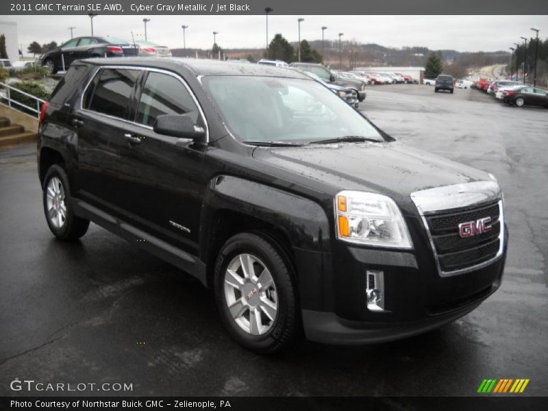 Cyber Gray Metallic / Jet Black 2011 GMC Terrain SLE AWD