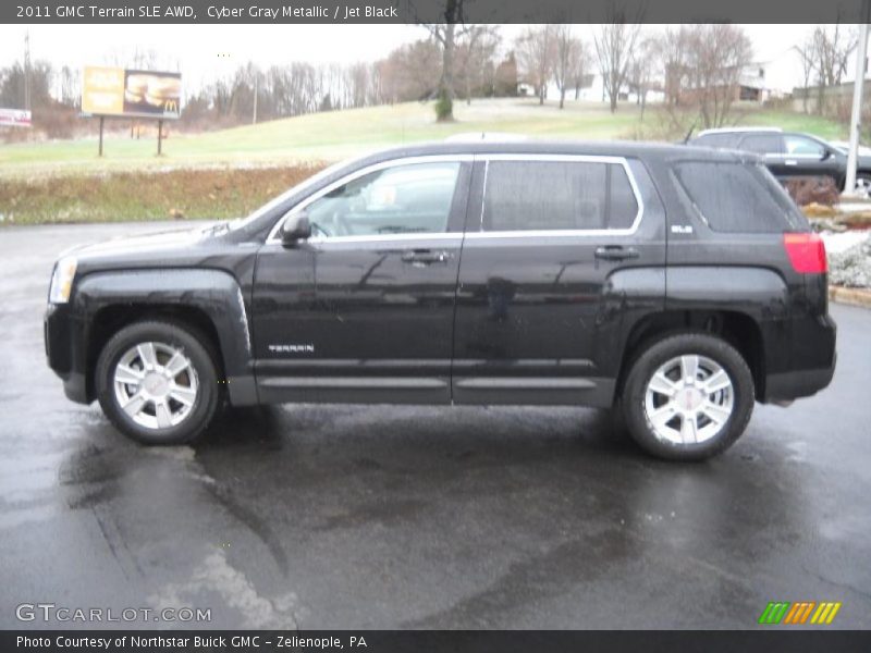 Cyber Gray Metallic / Jet Black 2011 GMC Terrain SLE AWD