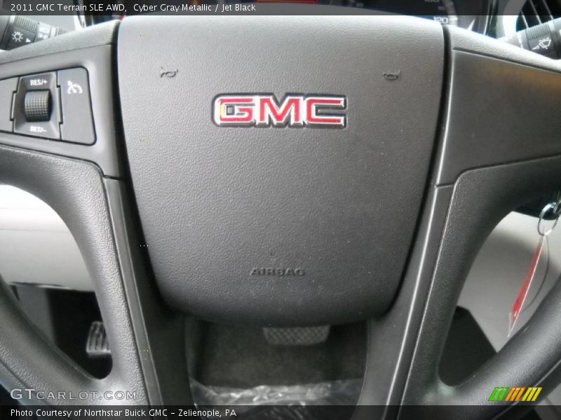 Cyber Gray Metallic / Jet Black 2011 GMC Terrain SLE AWD