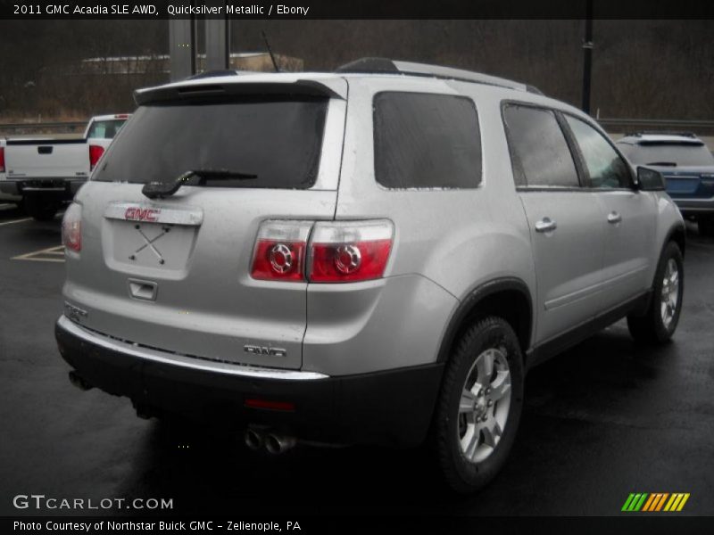 Quicksilver Metallic / Ebony 2011 GMC Acadia SLE AWD
