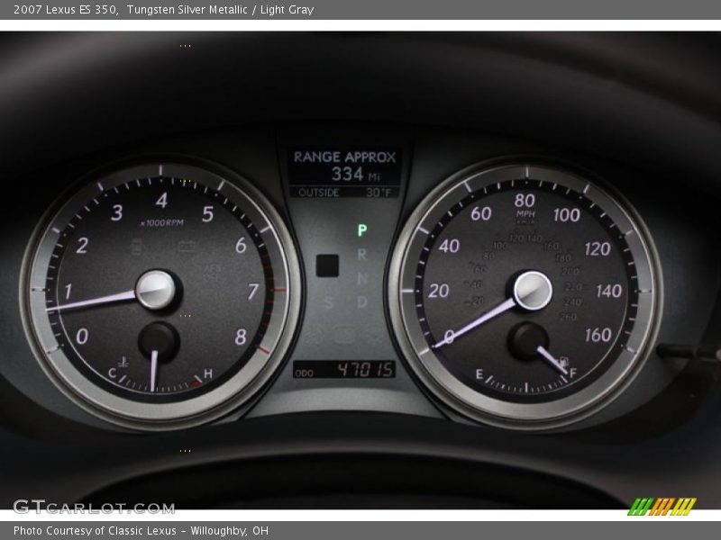 Tungsten Silver Metallic / Light Gray 2007 Lexus ES 350