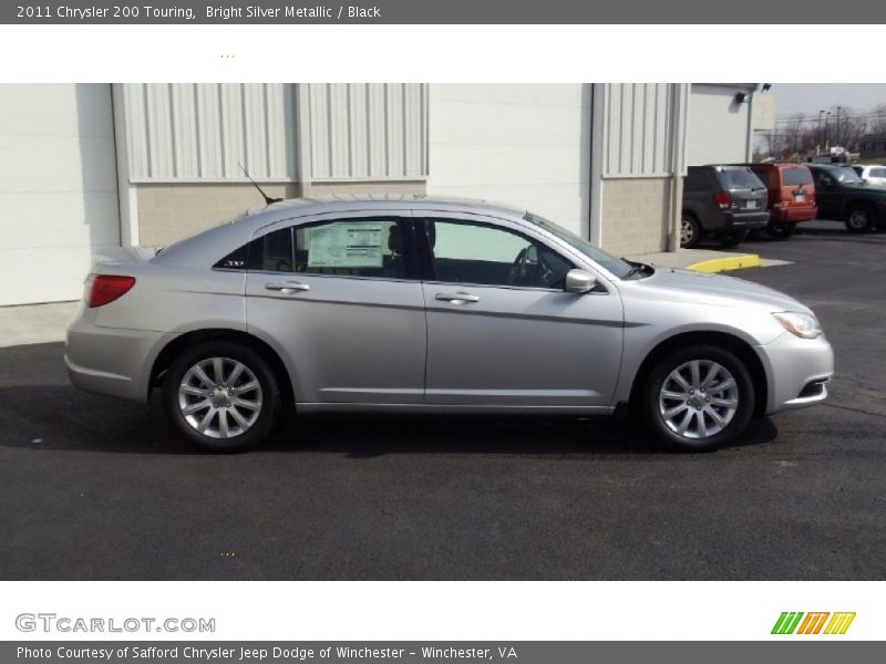 Bright Silver Metallic / Black 2011 Chrysler 200 Touring