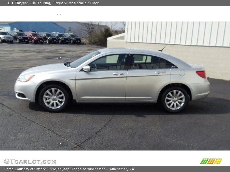 Bright Silver Metallic / Black 2011 Chrysler 200 Touring