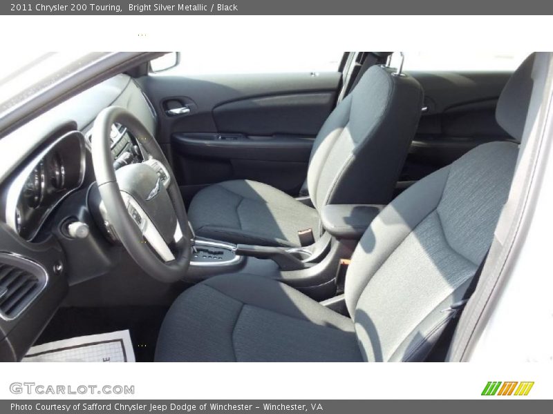 Bright Silver Metallic / Black 2011 Chrysler 200 Touring