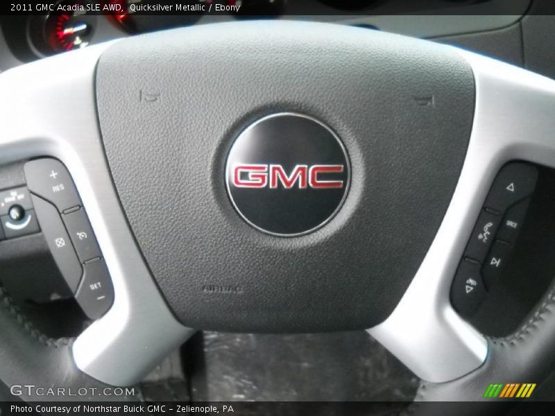 Quicksilver Metallic / Ebony 2011 GMC Acadia SLE AWD