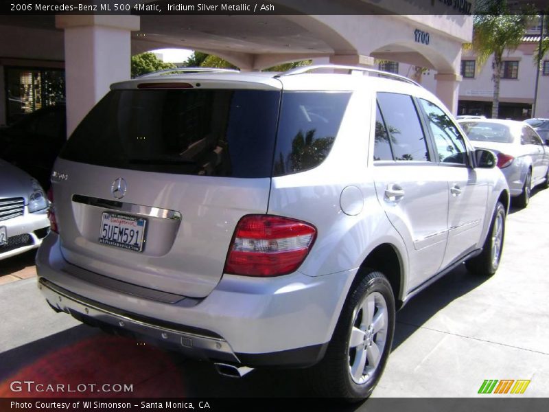 Iridium Silver Metallic / Ash 2006 Mercedes-Benz ML 500 4Matic