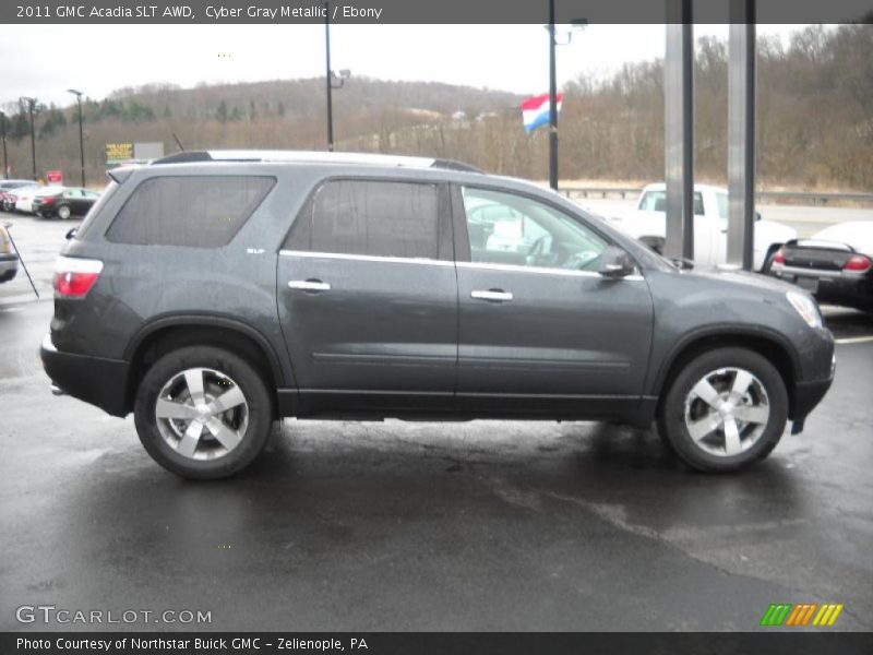 Cyber Gray Metallic / Ebony 2011 GMC Acadia SLT AWD