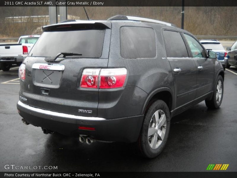 Cyber Gray Metallic / Ebony 2011 GMC Acadia SLT AWD