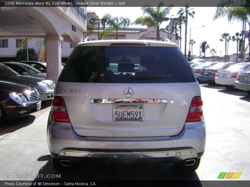 Iridium Silver Metallic / Ash 2006 Mercedes-Benz ML 500 4Matic