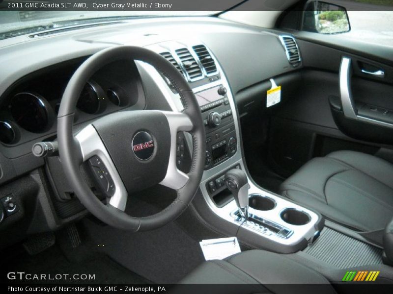 Cyber Gray Metallic / Ebony 2011 GMC Acadia SLT AWD