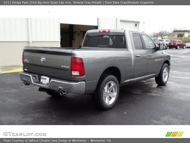 Mineral Gray Metallic / Dark Slate Gray/Medium Graystone 2011 Dodge Ram 1500 Big Horn Quad Cab 4x4
