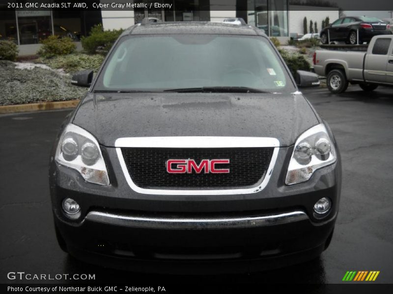 Cyber Gray Metallic / Ebony 2011 GMC Acadia SLT AWD