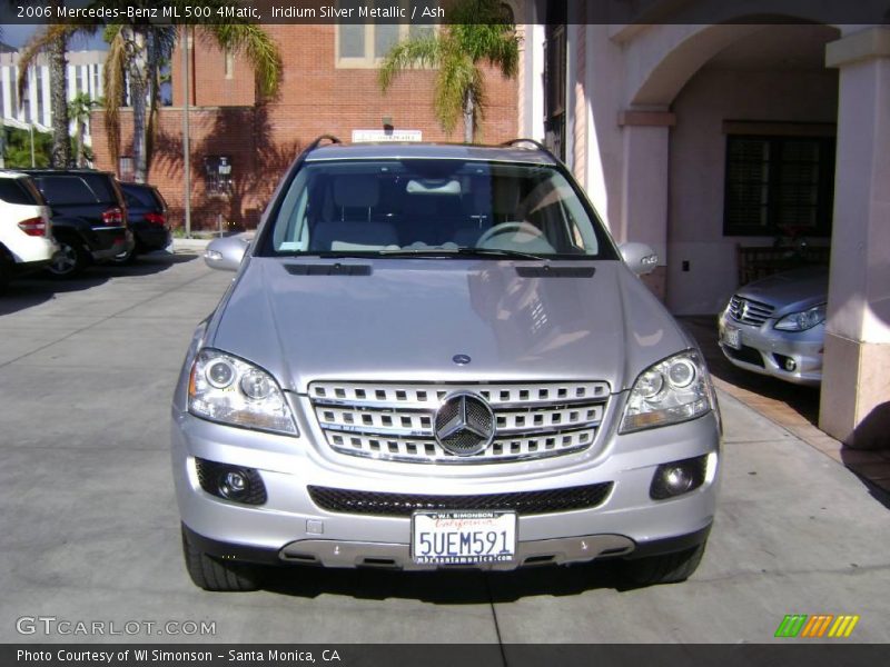 Iridium Silver Metallic / Ash 2006 Mercedes-Benz ML 500 4Matic