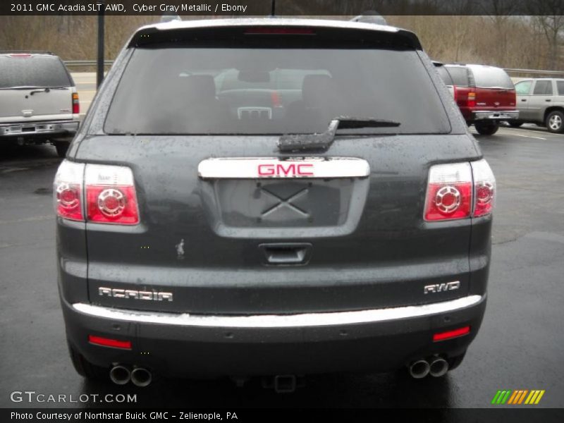 Cyber Gray Metallic / Ebony 2011 GMC Acadia SLT AWD