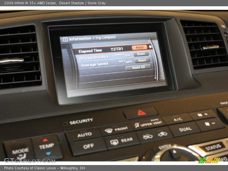 Desert Shadow / Stone Gray 2009 Infiniti M 35x AWD Sedan