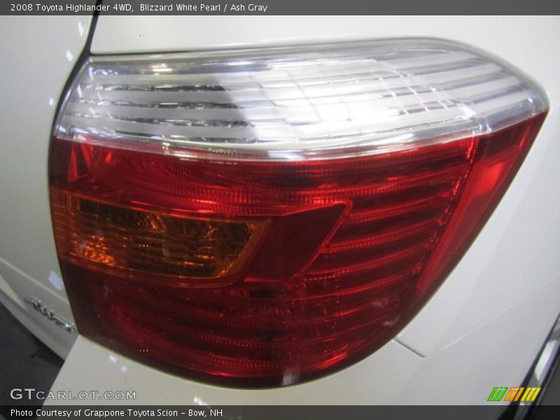 Blizzard White Pearl / Ash Gray 2008 Toyota Highlander 4WD