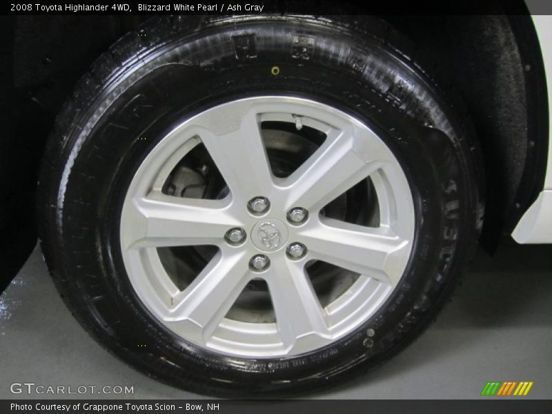 Blizzard White Pearl / Ash Gray 2008 Toyota Highlander 4WD