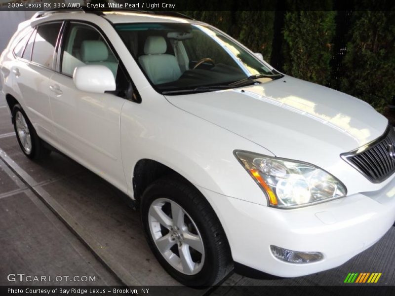 Crystal White Pearl / Light Gray 2004 Lexus RX 330 AWD