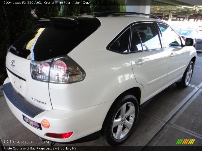Crystal White Pearl / Light Gray 2004 Lexus RX 330 AWD