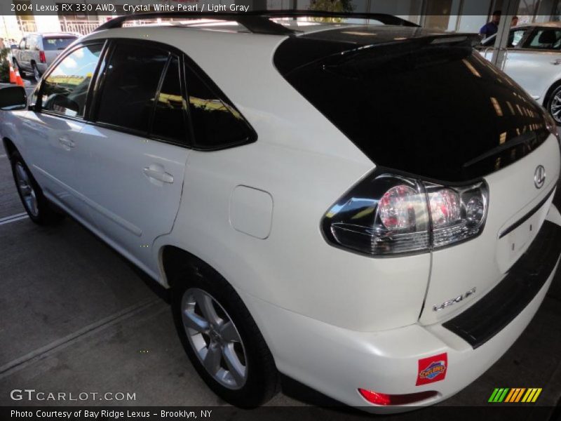 Crystal White Pearl / Light Gray 2004 Lexus RX 330 AWD