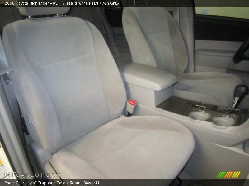Blizzard White Pearl / Ash Gray 2008 Toyota Highlander 4WD
