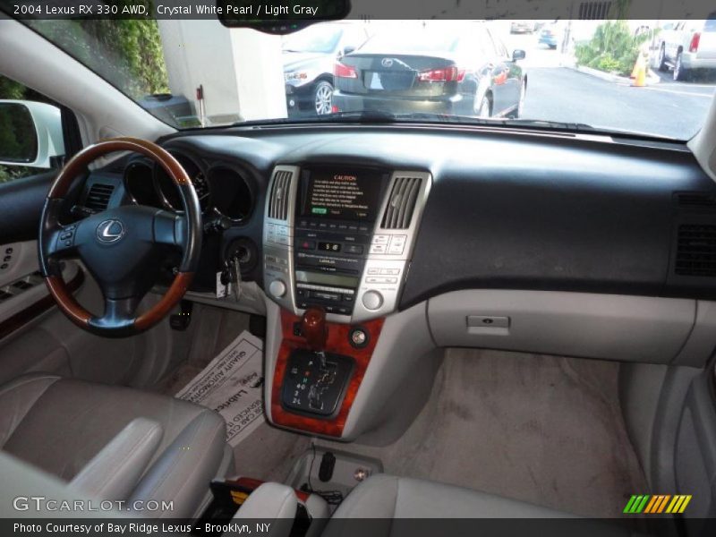 Crystal White Pearl / Light Gray 2004 Lexus RX 330 AWD