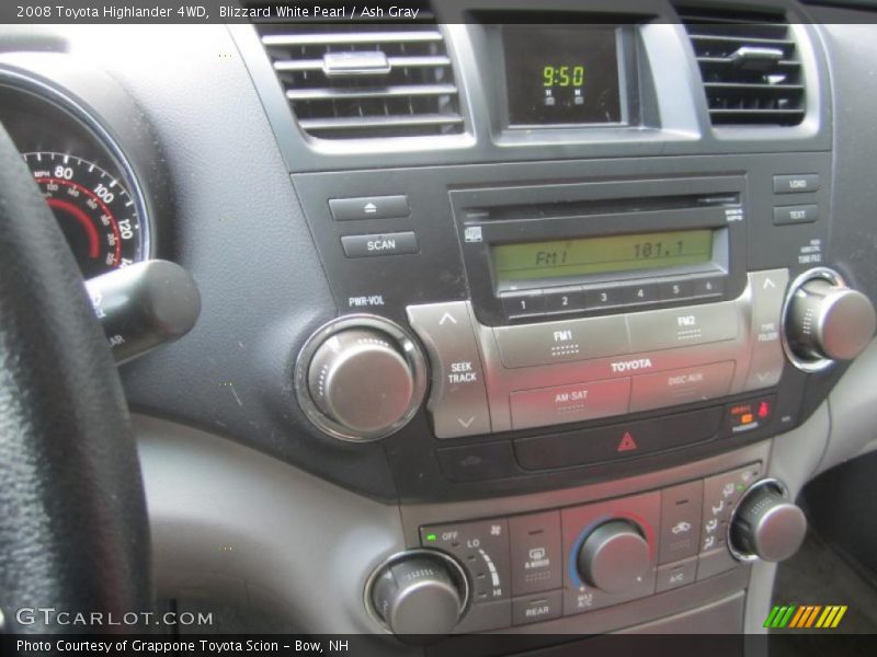 Blizzard White Pearl / Ash Gray 2008 Toyota Highlander 4WD