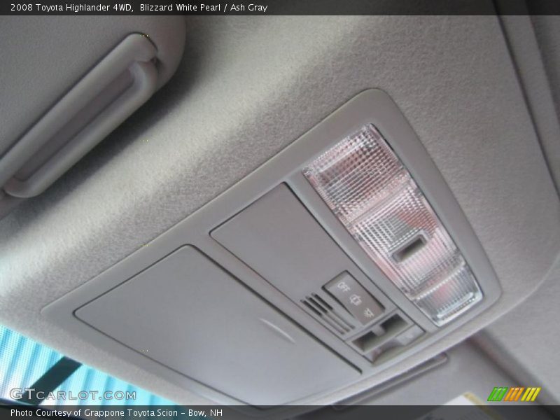 Blizzard White Pearl / Ash Gray 2008 Toyota Highlander 4WD