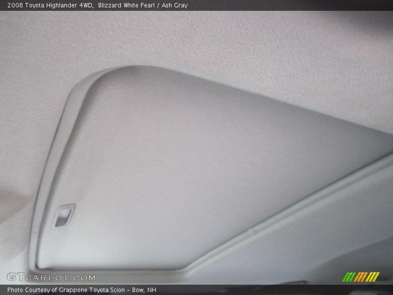 Blizzard White Pearl / Ash Gray 2008 Toyota Highlander 4WD