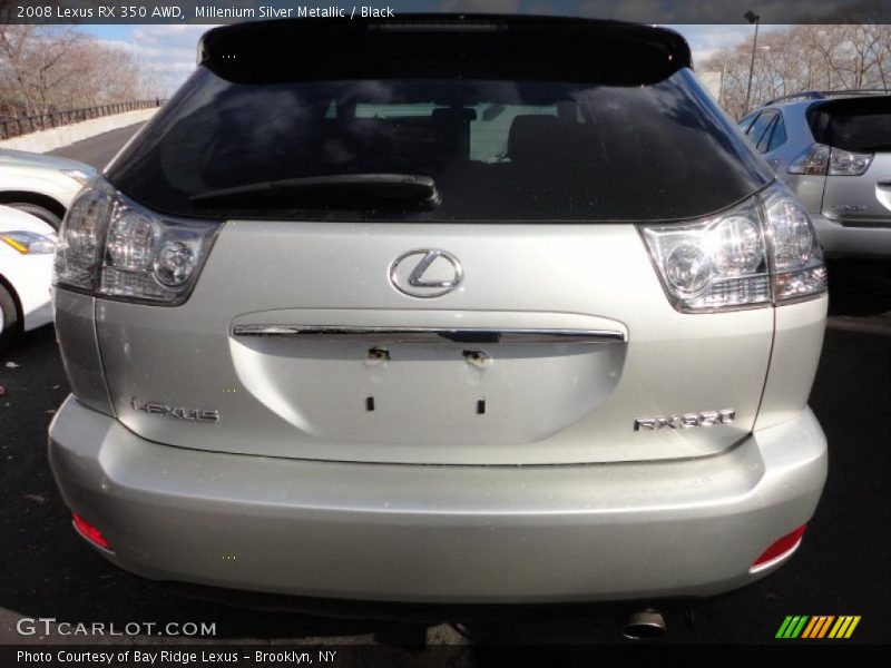 Millenium Silver Metallic / Black 2008 Lexus RX 350 AWD
