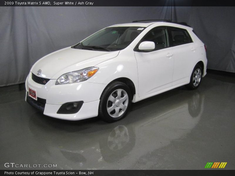 Super White / Ash Gray 2009 Toyota Matrix S AWD