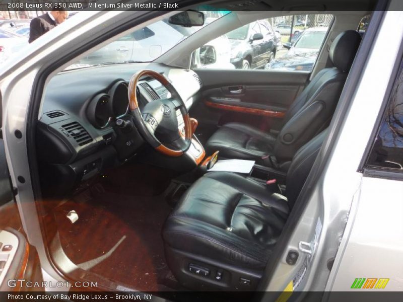 Millenium Silver Metallic / Black 2008 Lexus RX 350 AWD