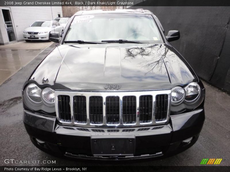 Black / Dark Khaki/Light Graystone 2008 Jeep Grand Cherokee Limited 4x4