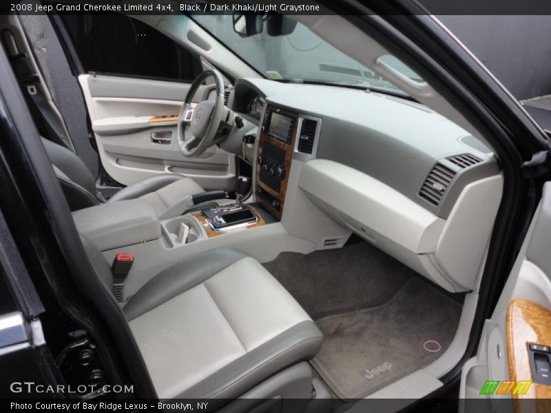 Black / Dark Khaki/Light Graystone 2008 Jeep Grand Cherokee Limited 4x4