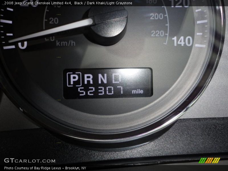 Black / Dark Khaki/Light Graystone 2008 Jeep Grand Cherokee Limited 4x4