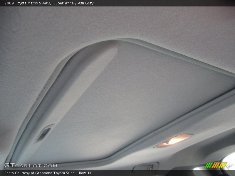 Super White / Ash Gray 2009 Toyota Matrix S AWD