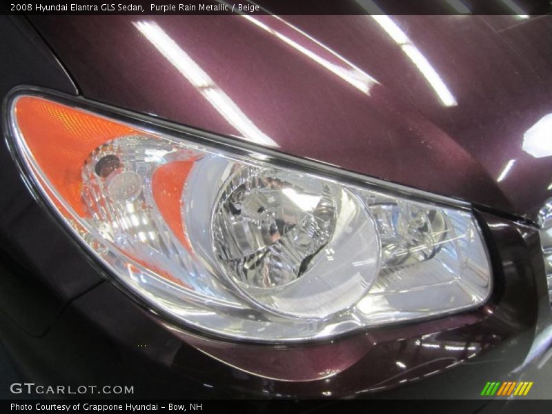 Purple Rain Metallic / Beige 2008 Hyundai Elantra GLS Sedan