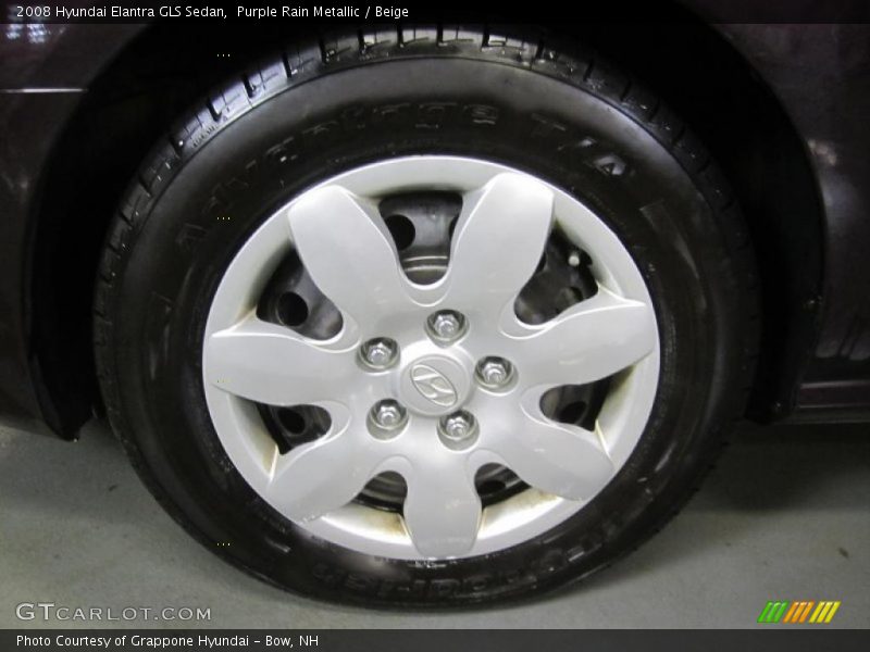 Purple Rain Metallic / Beige 2008 Hyundai Elantra GLS Sedan