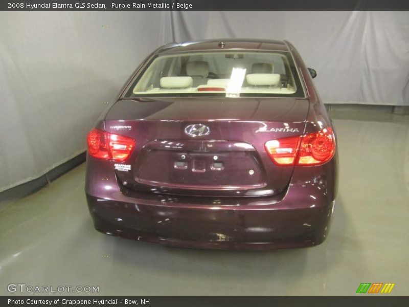 Purple Rain Metallic / Beige 2008 Hyundai Elantra GLS Sedan