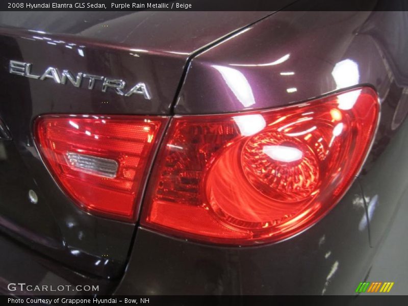 Purple Rain Metallic / Beige 2008 Hyundai Elantra GLS Sedan