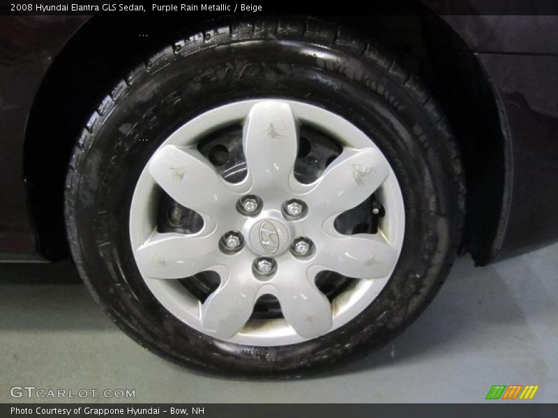 Purple Rain Metallic / Beige 2008 Hyundai Elantra GLS Sedan