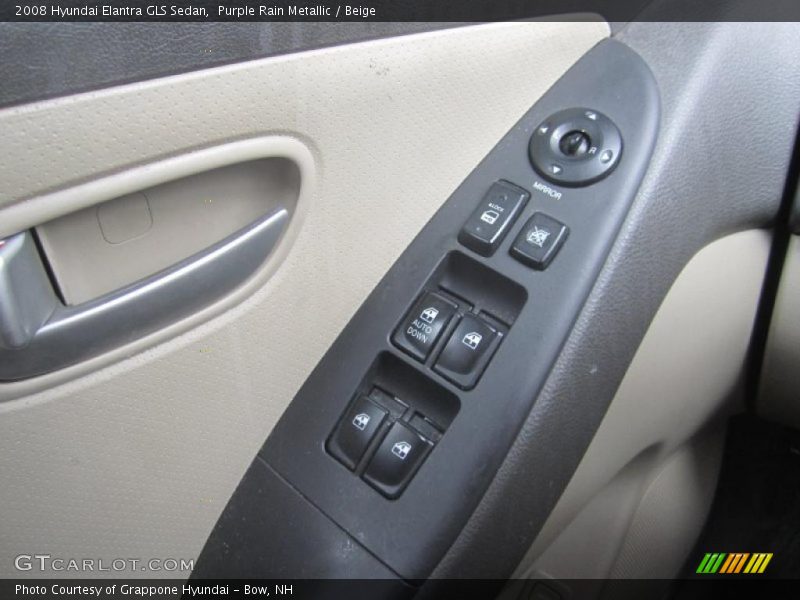 Purple Rain Metallic / Beige 2008 Hyundai Elantra GLS Sedan