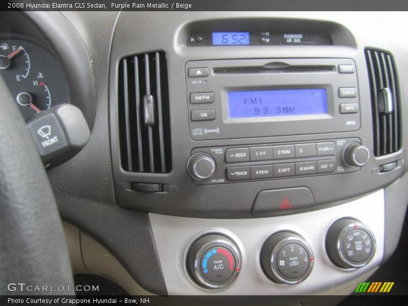 Purple Rain Metallic / Beige 2008 Hyundai Elantra GLS Sedan